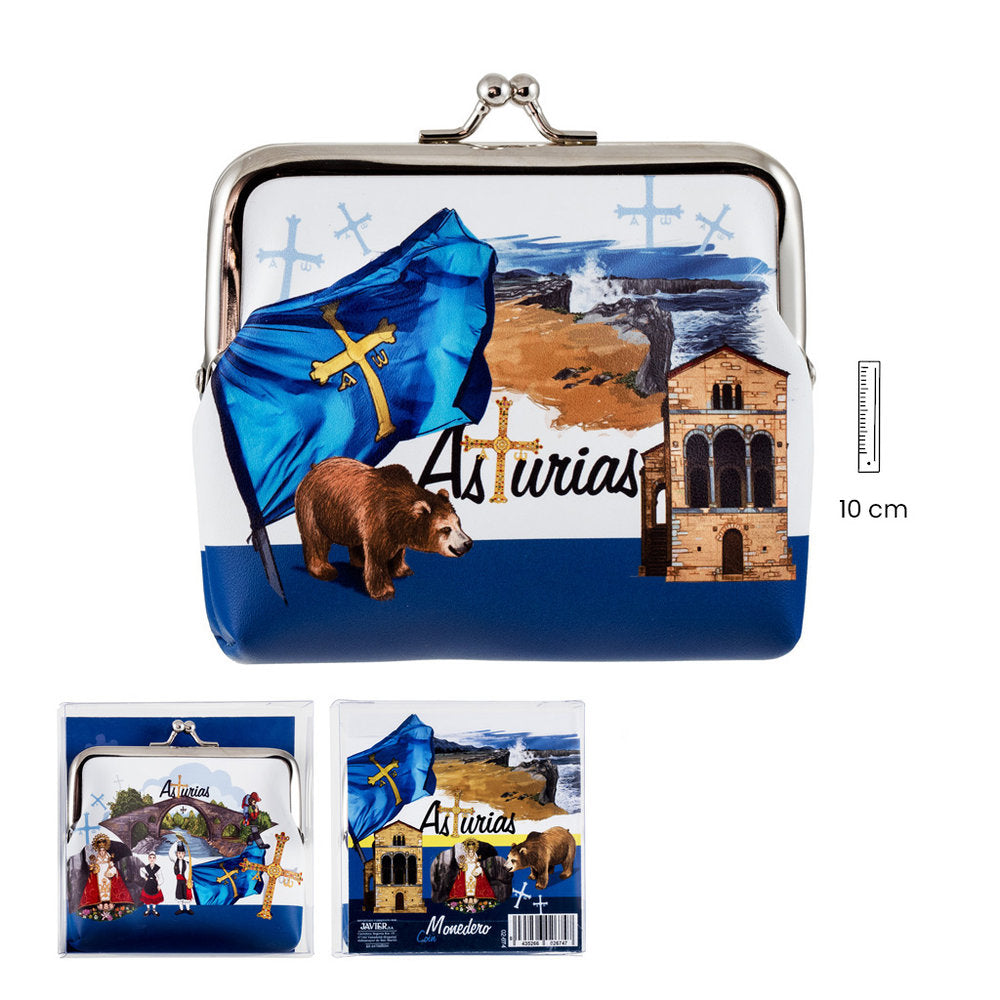 MONEDERO CLIP ASTURIAS | SOUVENIR JAVIER | 1 UNIDAD | 8435266026747 Imagen principal del producto