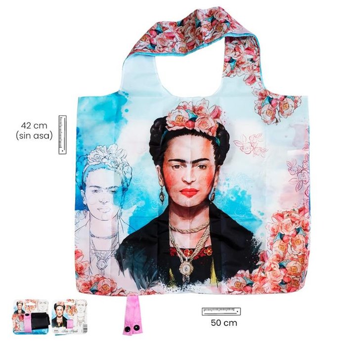BOLSA PLEGABLE FRIDA 40X52 POLIESTER | PAPELERIA JAVIER Imagen principal del producto