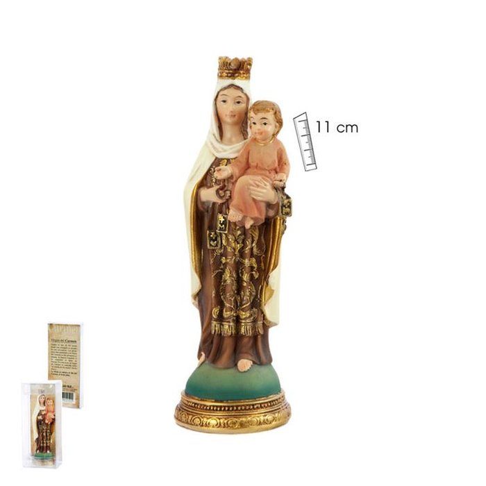 Figura Virgen del Carmen Base Azul 11 cm Marca Figuras Santos Javier Imagen principal del producto