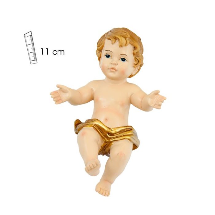 NIÑO JESUS CON PAÑAL DORADO 11CM | FIGURAS SANTOS JAVIER | 1 UNIDAD | 8435266042846 Imagen principal del producto