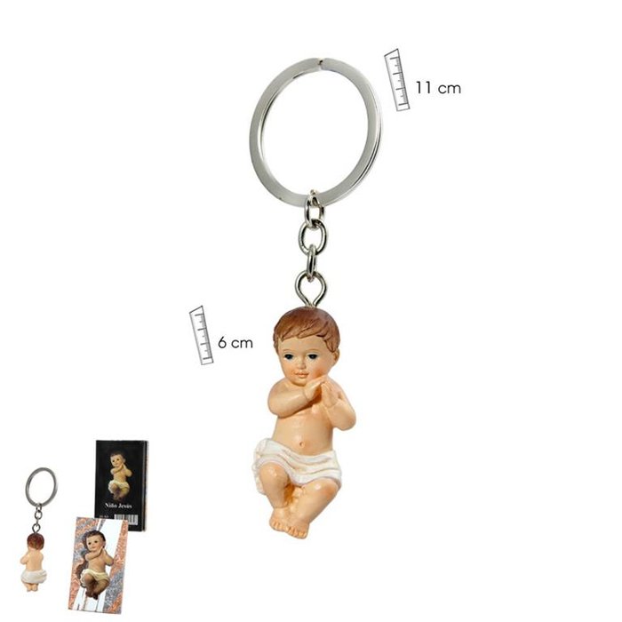 LLAVERO NIÑO JESUS BRAZO CRUZADO | FIGURAS SANTOS JAVIER | 1 UNIDAD | 8435266062646 Imagen principal del producto