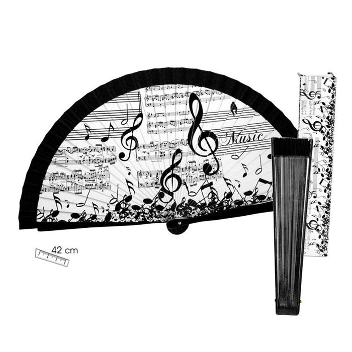 ABANICO MUSICA | PAPELERIA JAVIER | 1 UNIDAD | 8435266070108 Imagen principal del producto