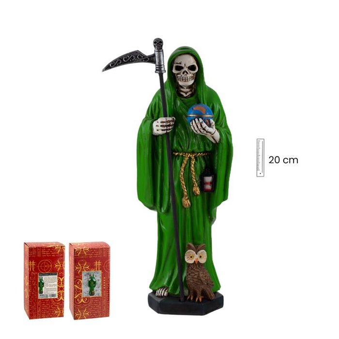 FIGURA SANTA MUERTE 20 CM VERDE | FIGURAS ESOTERICAS JAVIER | 1 UNIDAD | 8435266124474 Imagen principal del producto