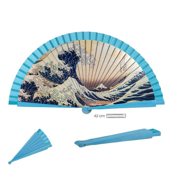 ABANICO LA GRAN OLA DE KANAGAWA | PAPELERIA JAVIER | 1 UNIDAD | 8435266124504