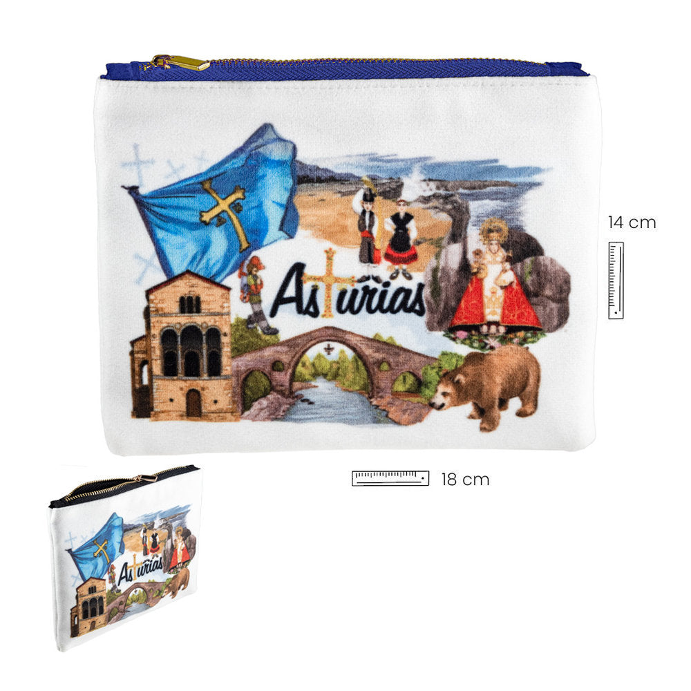 MONEDERO ASTURIAS 17X12 | SOUVENIR JAVIER | 1 UNIDAD | 8435266130796 Imagen principal del producto
