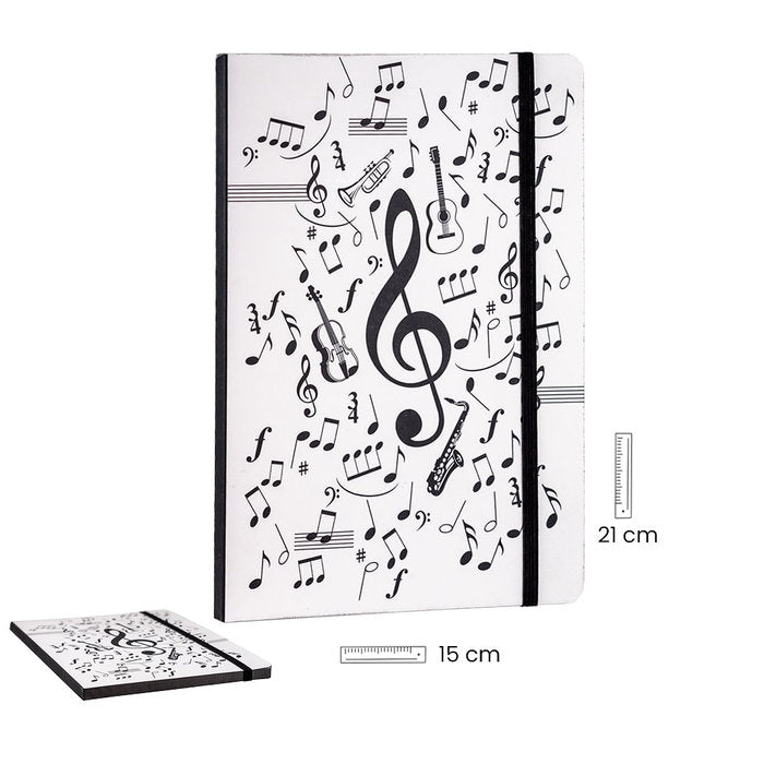 Cuaderno Borde Color Música PAPELERIA JAVIER A5 Imagen principal del producto