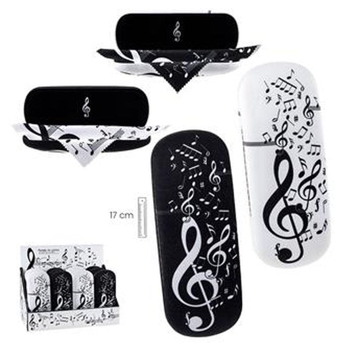 EXPOSITOR 12 UDS FUNDAS DE GAFAS MUSICA SURTIDAS | PAPELERIA JAVIER | ENVASE 12 UDS. UNIDAD | 8435266143369 Imagen principal del producto