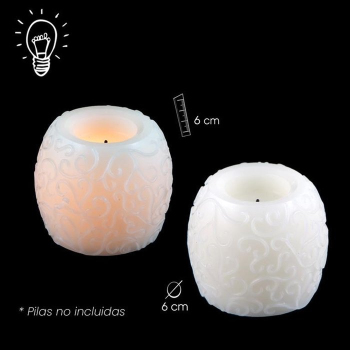 VELA CERA LED SIN PILAS INCLUIDAS 6 CM | PAPELERIA JAVIER | ENVASE 4 UDS. UNIDAD | 8435266143536 Imagen principal del producto