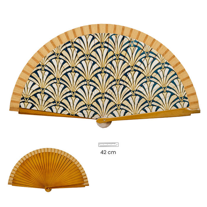 ABANICO ART DECO PALMERAS | PAPELERIA JAVIER | 1 UNIDAD | 8435266158011 Imagen principal del producto