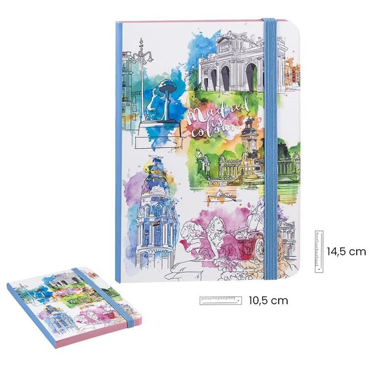 AGENDA BORDE COLOR MADRID A6 | SOUVENIR JAVIER Imagen principal del producto