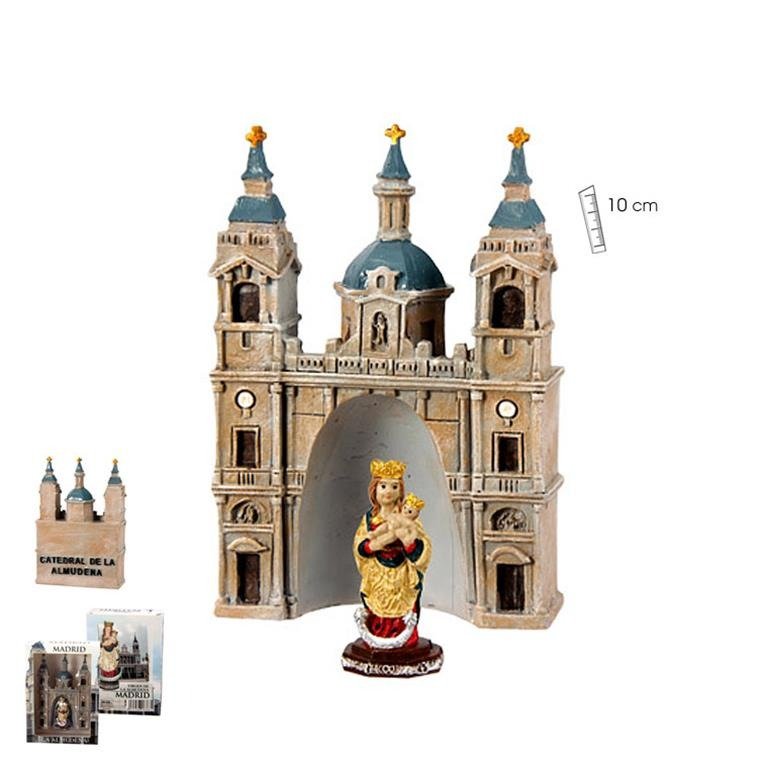 Virgen Almudena con Catedral Souvenir Javier Regalo Decoración Imagen principal del producto