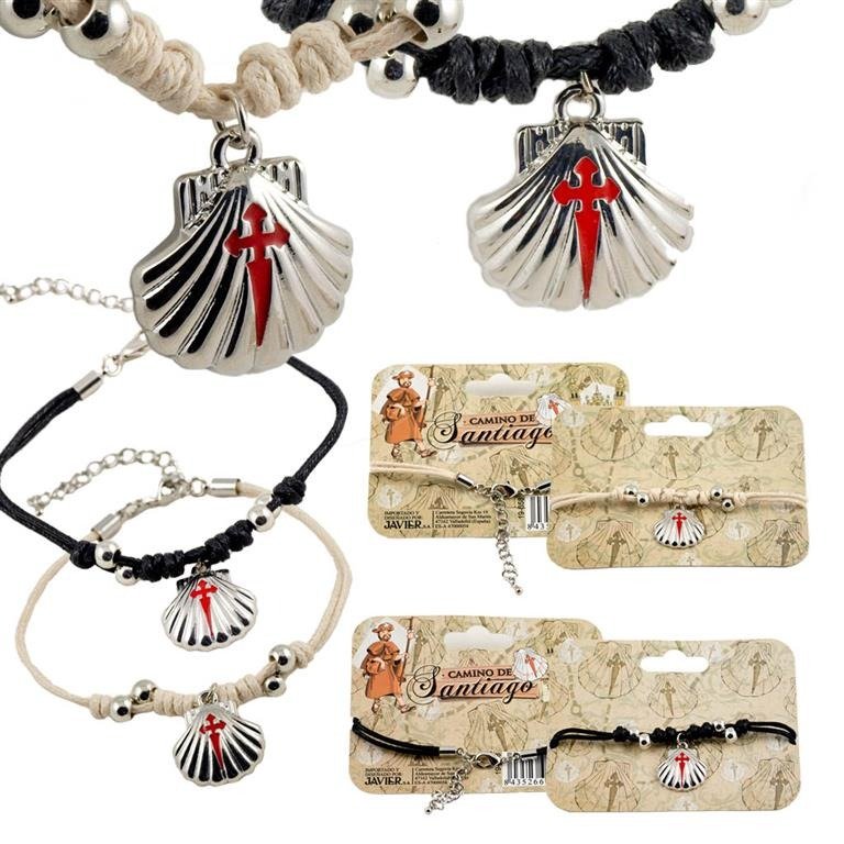 PULSERA CONCHA COLGANDO 2 SURT, | SOUVENIR JAVIER | 1 UNIDAD | 8435266196587 Imagen principal del producto