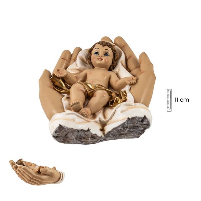 Niño Jesús en manos 11 cm - Figuras Santos Javier