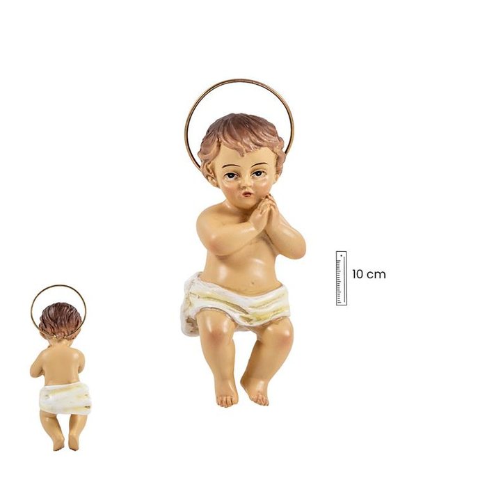Figura Niño Jesús con Corona de 10 cm Marca Figuras Santos Javier Imagen principal del producto