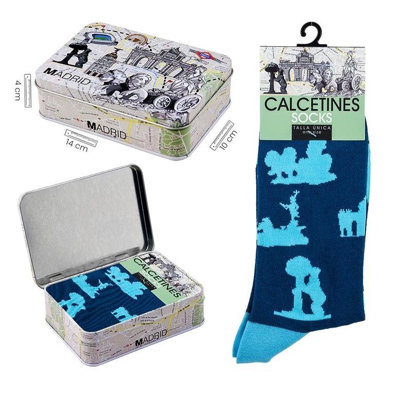 LATA CALCETINES MADRID | SOUVENIR JAVIER | 1 UNIDAD | 8435266245070 Imagen principal del producto