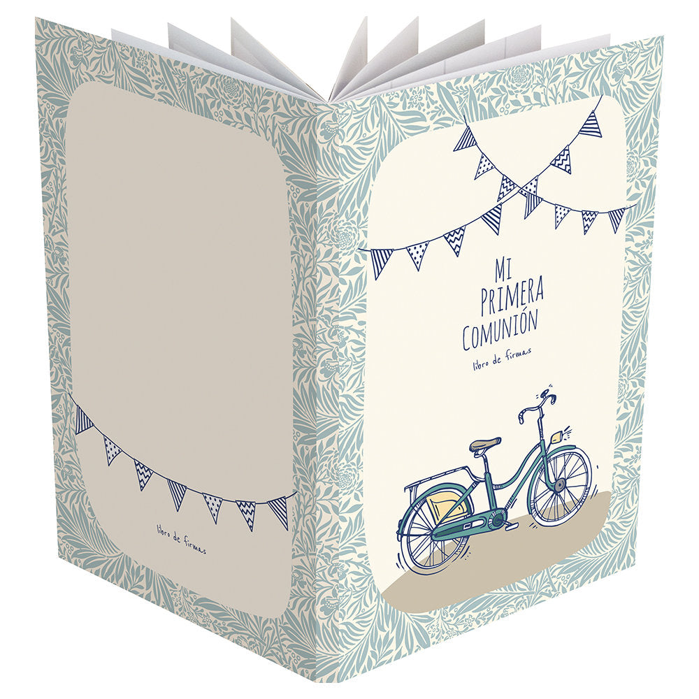 Libro Firmas Primera Comunión 20x30 Azul Demark
