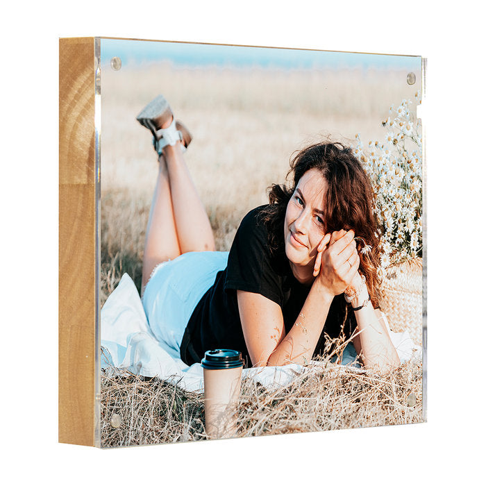 MARCO MADERA ACRILICA CON CIERRE IMAN 10X15 GROSSOR 19 MM | 1 UNIDADES | (DEMARK)