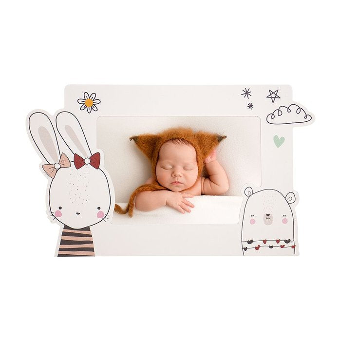 MARCO FOTOS INFANTIL CONEJITO NUBES 15X15 | 1 UNIDADES | (DEMARK) Imagen principal del producto