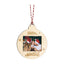 BOLA NAVIDAD PLANA COLGANTE DE MADERA PARA FOTO DE 5X6CM | DEMARK | 1 UNIDAD | 8435354908207