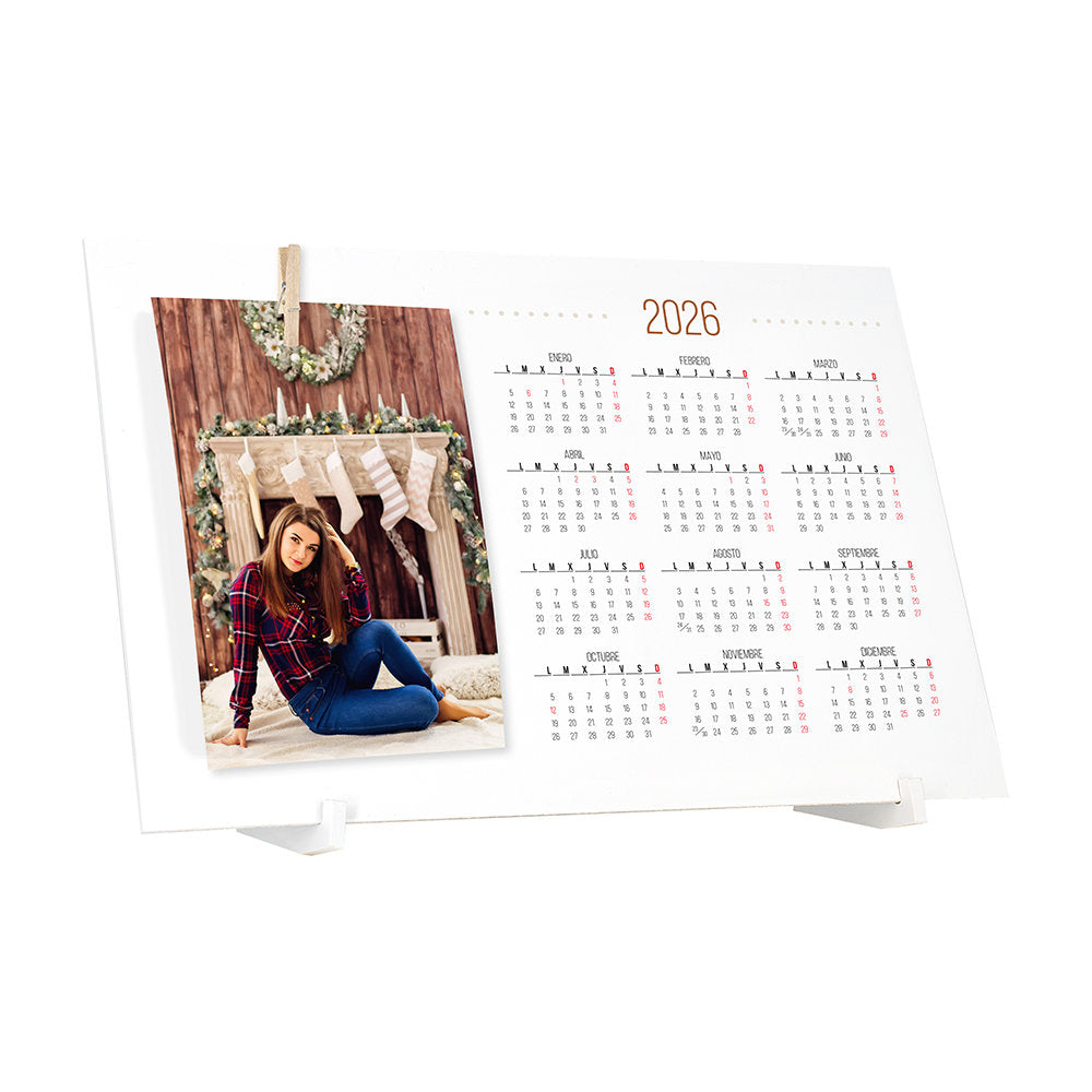 Marco PVC para Foto de 10x15 Soporte y Calendario Demark
