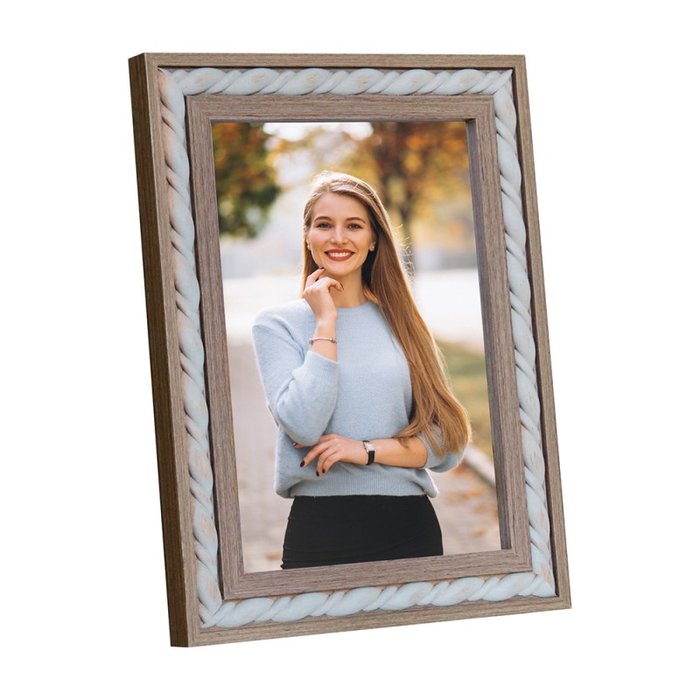 MARCO MADERA 10X15 CM SOBREMESA / PARED MARRON | 1 UNIDADES | (DEMARK)