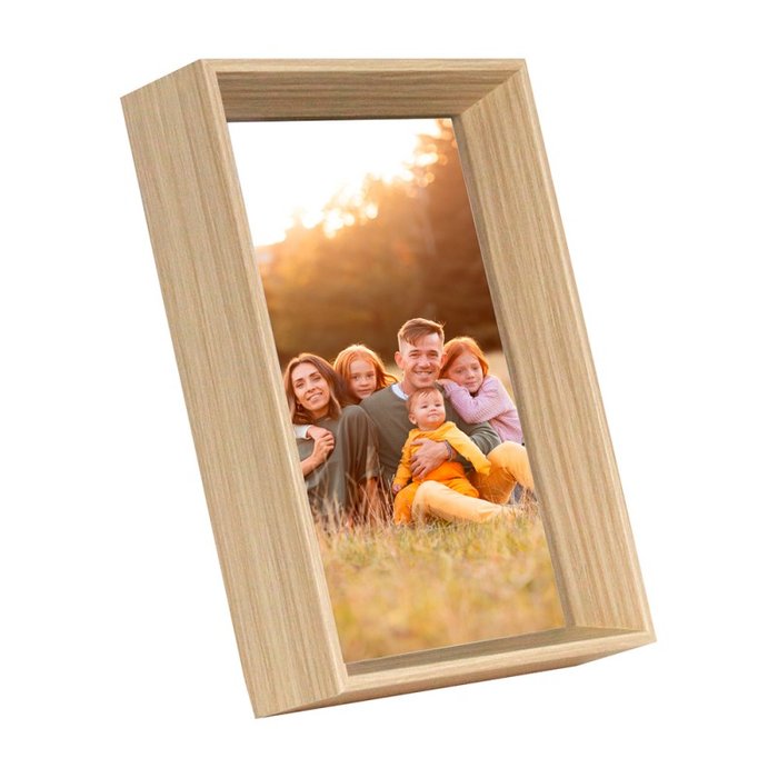 MARCO MADERA 10X15CM SOBREMESA / PARED MARRON | 1 UNIDADES | (DEMARK)