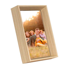 MARCO MADERA 10X15CM SOBREMESA / PARED MARRON | 1 UNIDADES | (DEMARK)