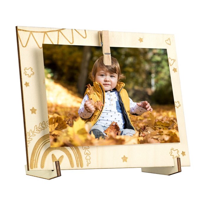 MARCO MADERA DE SOBREMESA FOTO 10X15 CM HORIZONTAL | 1 UNIDADES | (DEMARK)