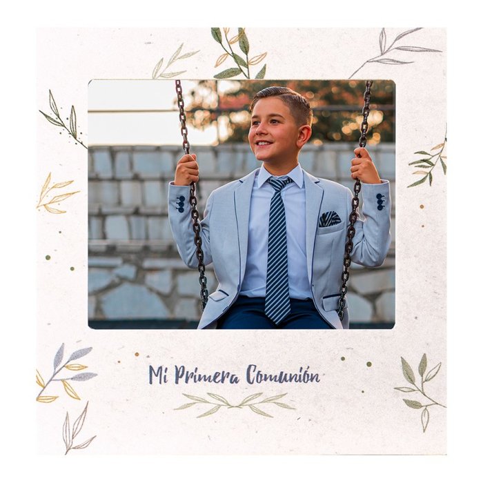 MARCO DE FOREX CON IMAN FOTOS 11X9 CM COMUNION | 1 UNIDADES | (DEMARK)