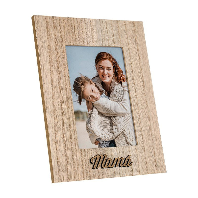 MARCO MADERA 10X15 DECORADO MAMA EN DM VERTICAL | 1 UNIDADES | (DEMARK)