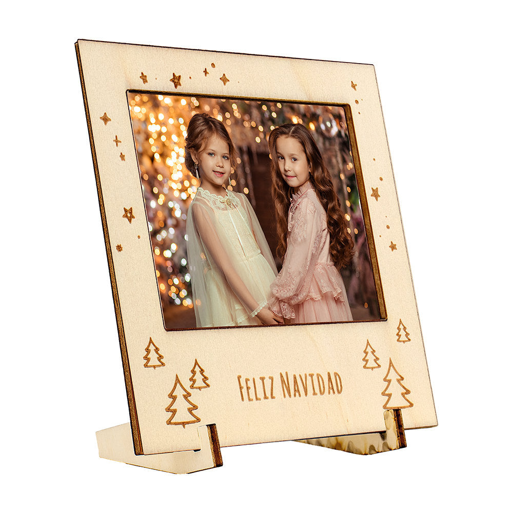 Marco madera para foto Polaroid motivos navideños Demark