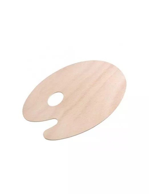 PALETA MADERA OVALADAS NATURAL Nº4 (24X30CM) | 1 UNIDADES | (PHOENIXART) Imagen principal del producto