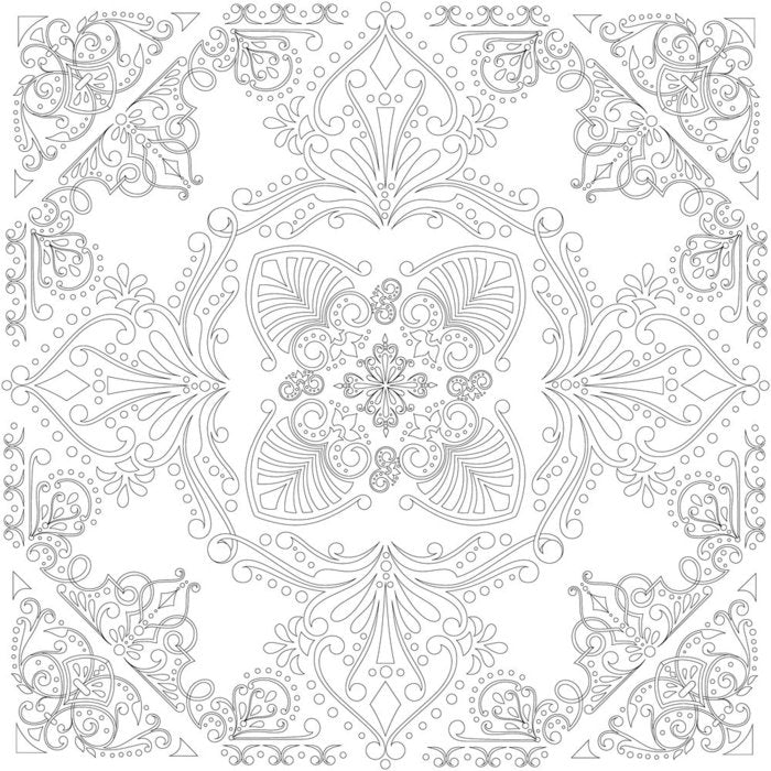 PANEL COLORING 30X30 M03 MANDALA | 1 UNIDADES | (PHOENIXART)