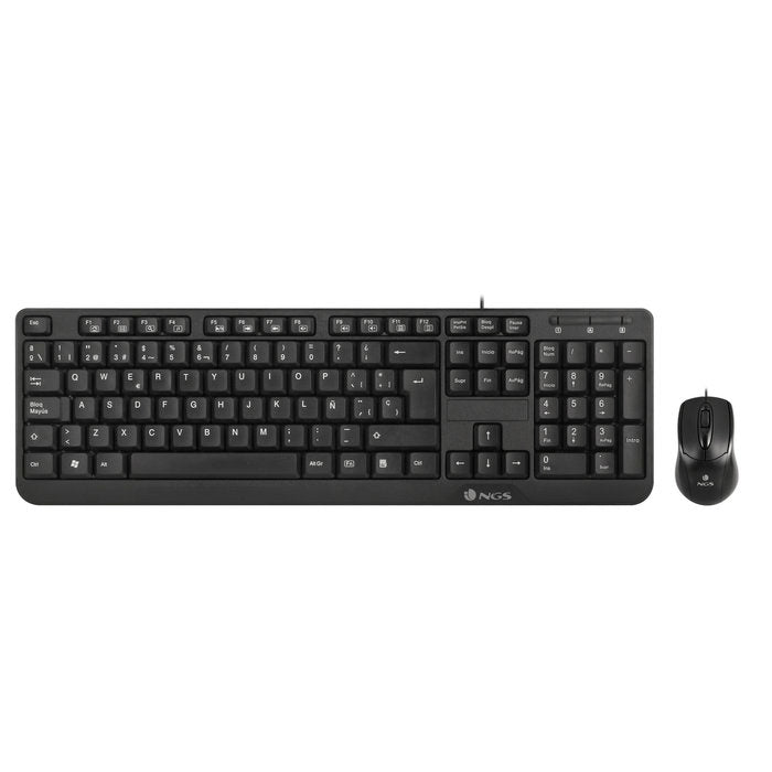 Kit Teclado Multimedia y Ratón con Cable Lurbe Group S.A. NGS