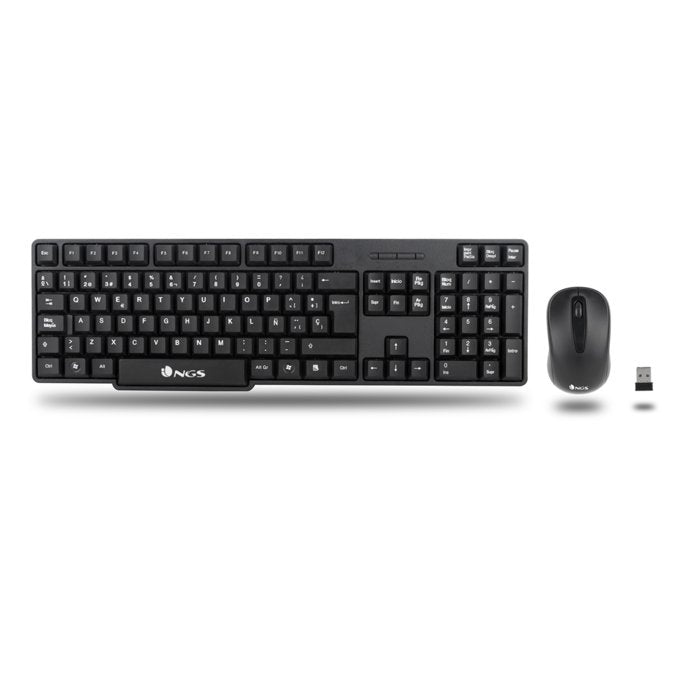 Kit ratón teclado inalámbricos teclas silenciosas USB Lurbe Group S.A. NGS