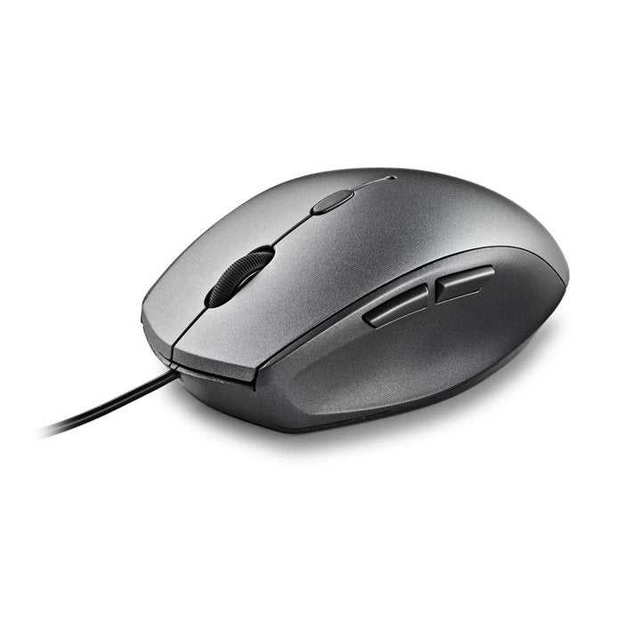 Ratón ergonómico NGS botones silenciosos gris