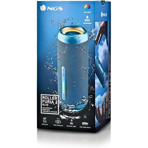 Altavoz portátil Bluetooth impermeable NGS azul