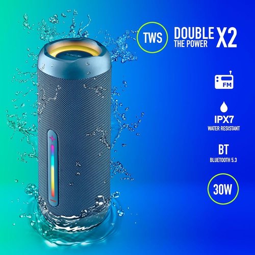 Altavoz portátil Bluetooth impermeable NGS azul