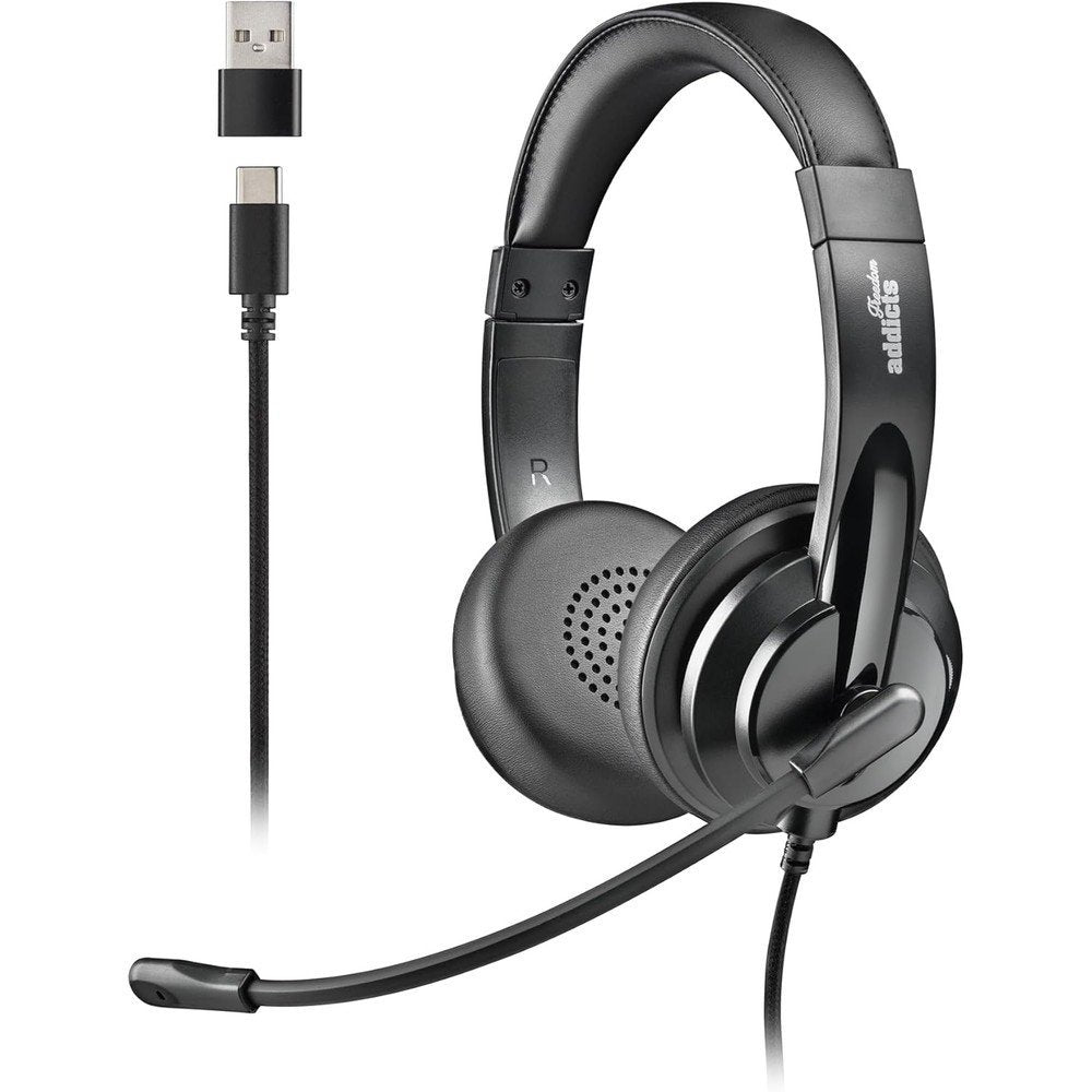 Auriculares Cable Estéreo USB-C con Micrófono Negro Vox605 Lurbe Group S.A. NGS