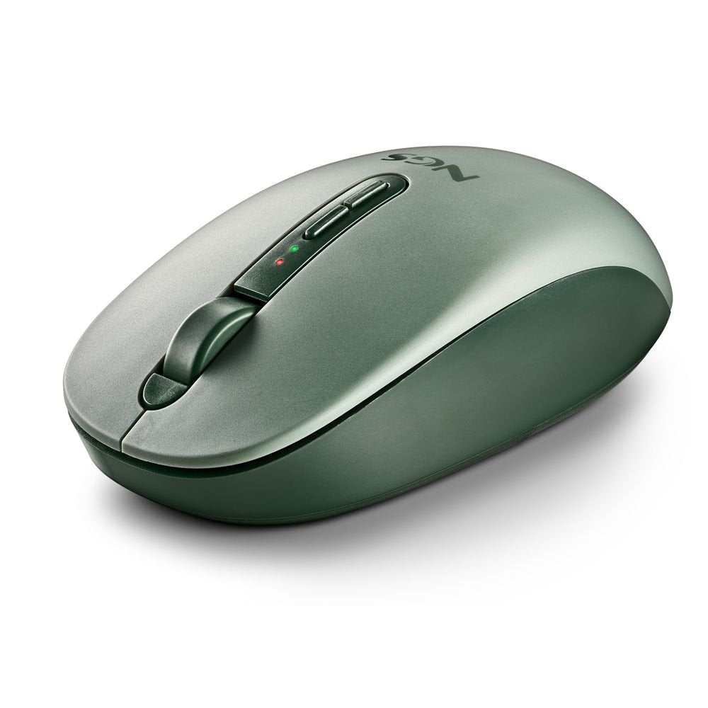 Ratón inalámbrico Bluetooth silencioso ergonómico NGS verde