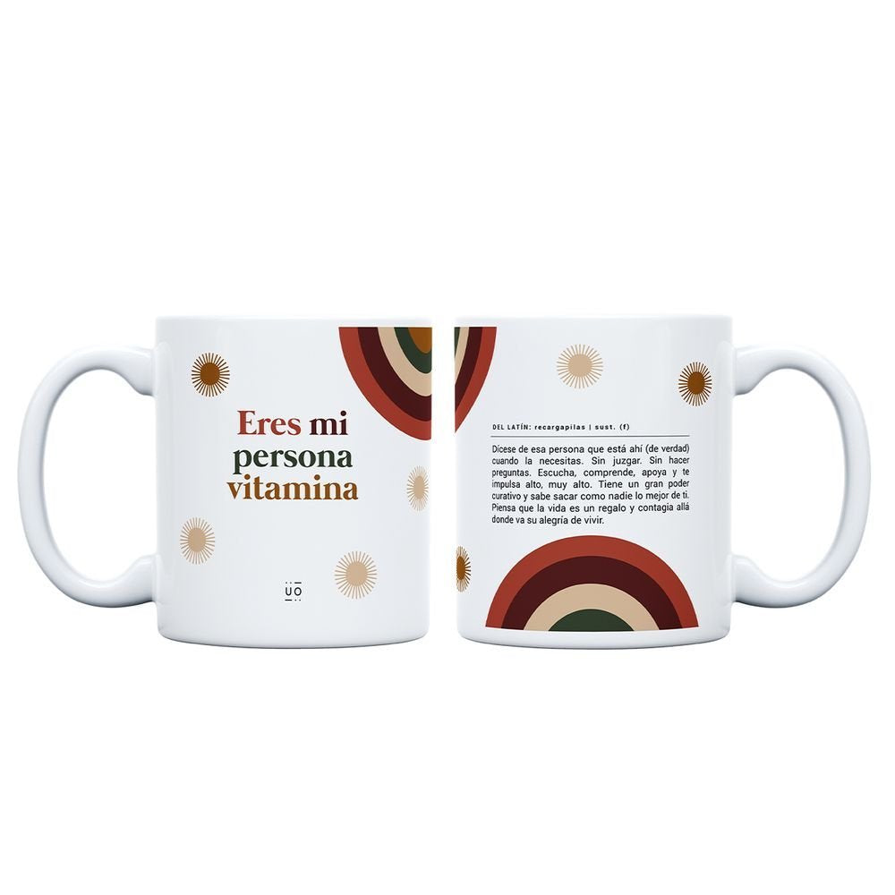 TAZA ERES MI PERSONA VITAMINA | UO | 1 UNIDAD | 8435449358344 Imagen principal del producto