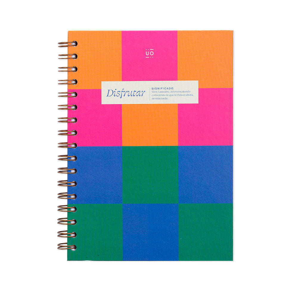 Libreta Disfrutar 16.5 x 23 cm UO Imagen principal del producto