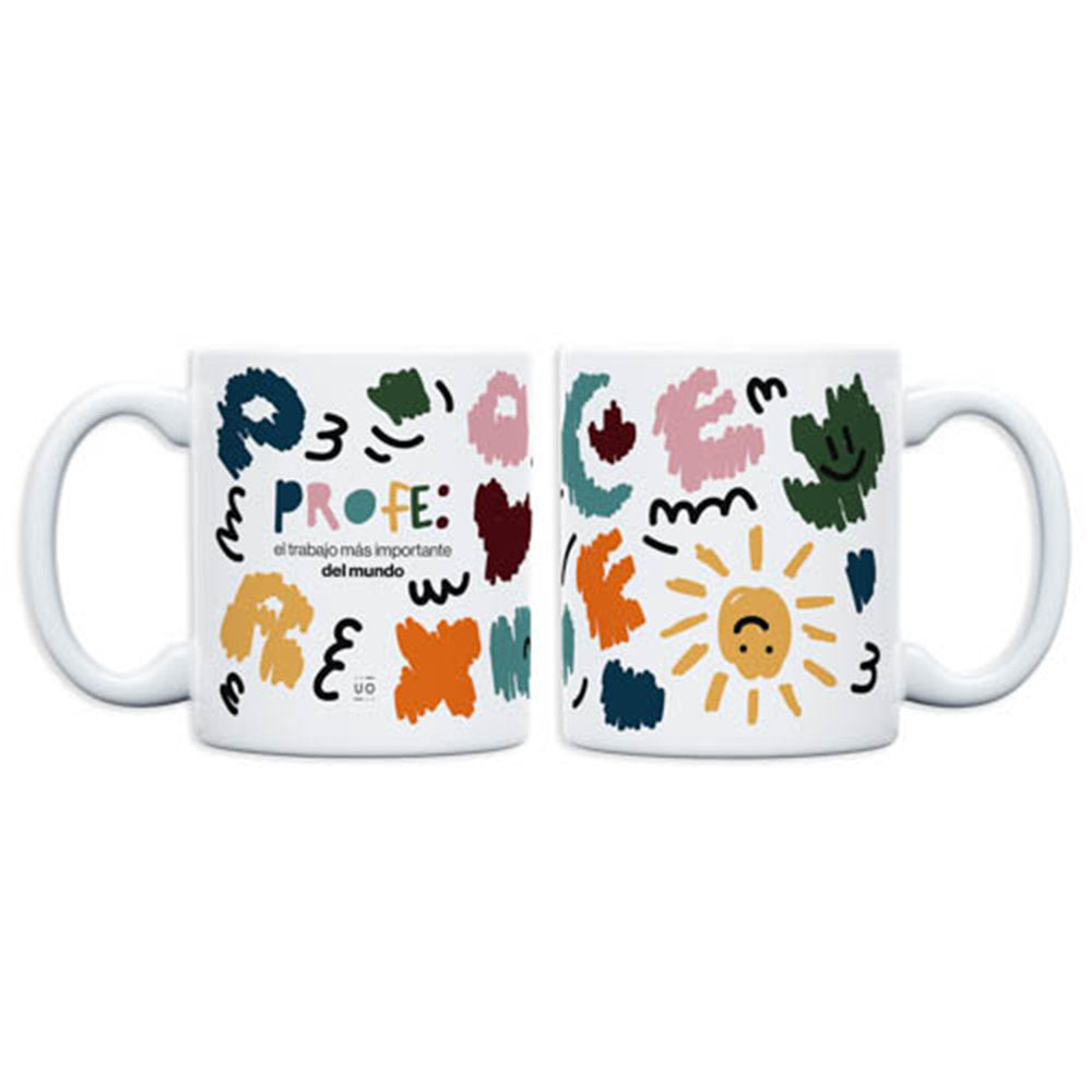 TAZA PROFE EL TRABAJO MAS IMPORTANTE DEL MUNDO | UO | 1 UNIDAD | 8435449368770 Imagen principal del producto