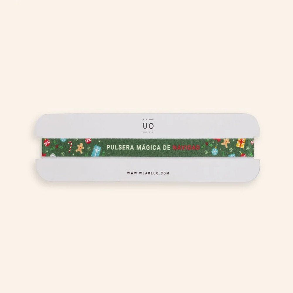 PULSERA TELA PULSERA MAGICA DE NAVIDAD VERDE | UO | 1 UNIDAD | 8435449370025 Imagen principal del producto
