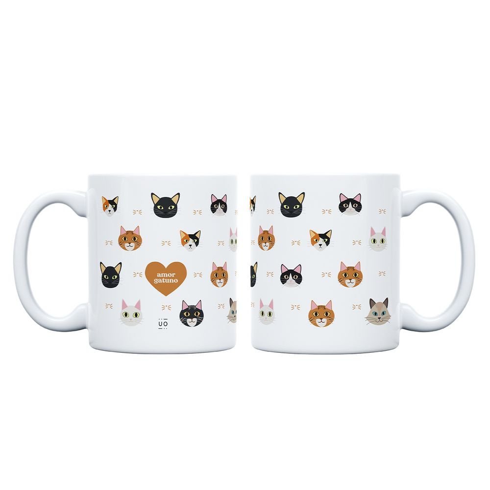 TAZA AMOR GATUNO | UO | 1 UNIDAD | 8435449370292 Imagen principal del producto