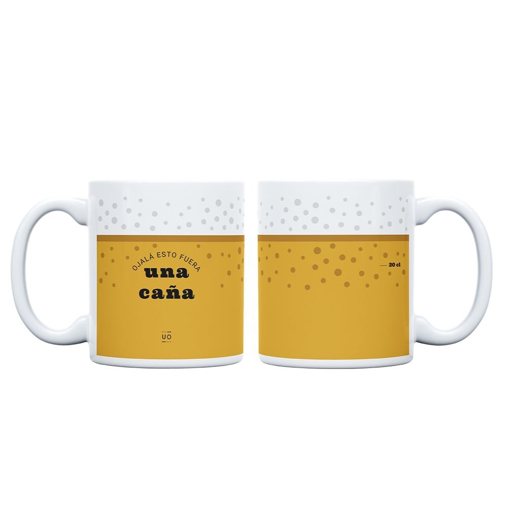 TAZA OJALA ESTO FUERA UNA CAÑA | UO | 1 UNIDAD | 8435449370414 Imagen principal del producto