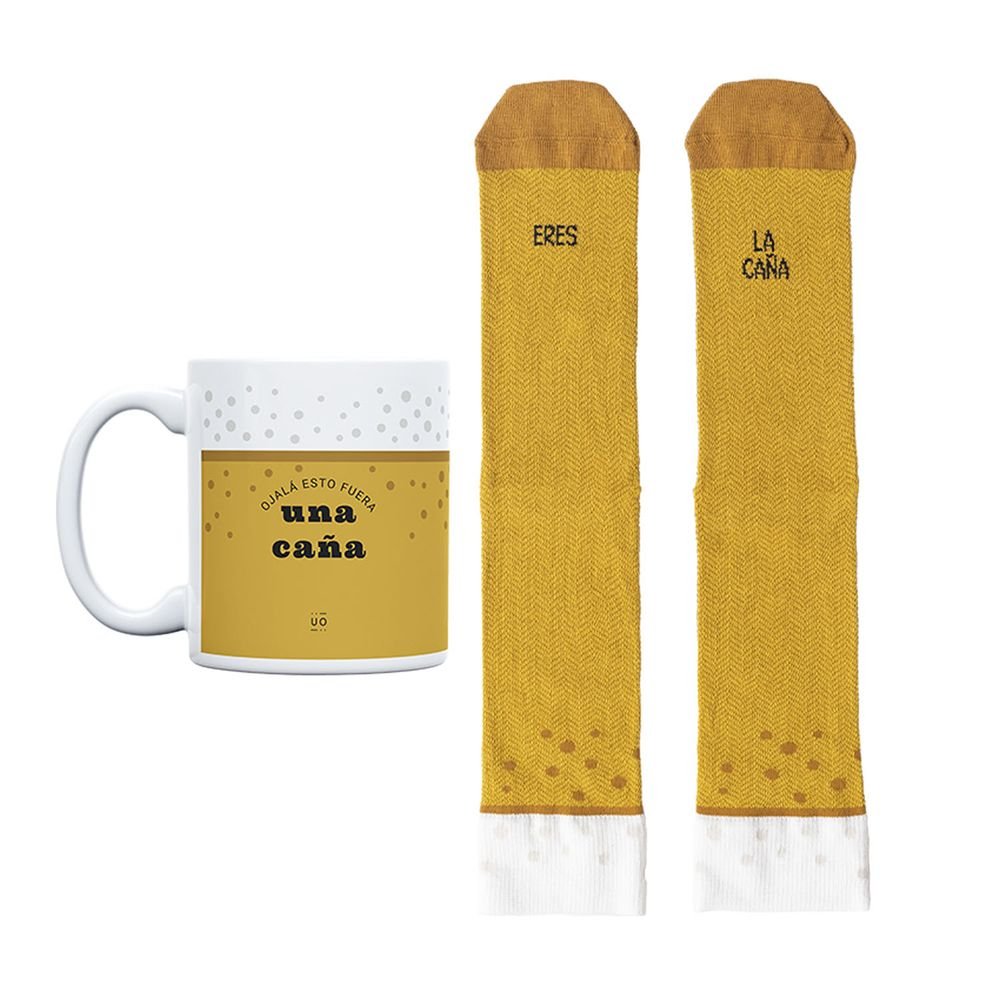 KIT TAZA + CALCETINES ERES LA CAÑA TALLA 42-46 | UO | 1 UNIDAD | 8435449370933 Imagen principal del producto