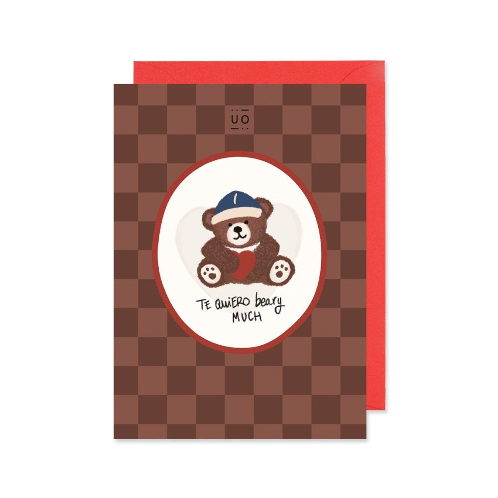 Tarjeta Te Quiero Beary Much UO Regalo multicolor