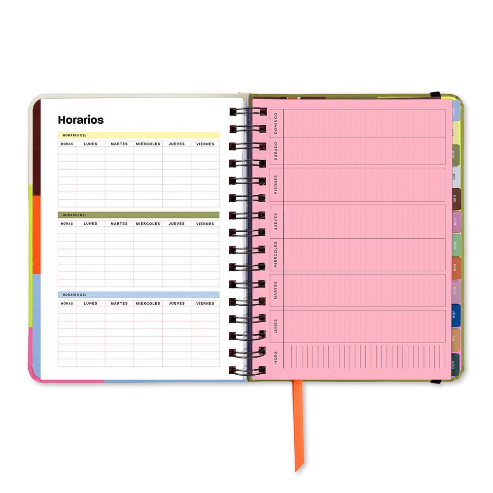 Agenda escolar Profe con mucha clase semana vista 2026-2027 UO Agendas