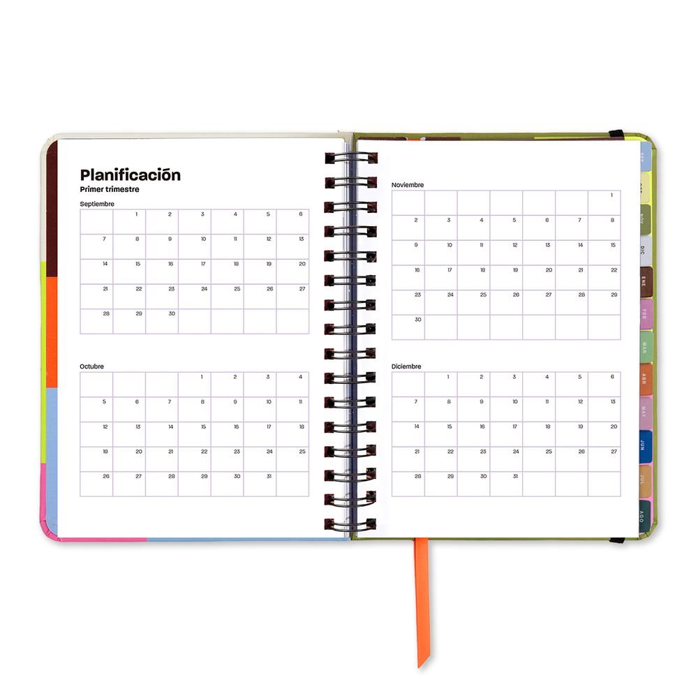 Agenda escolar Profe con mucha clase semana vista 2026-2027 UO Agendas